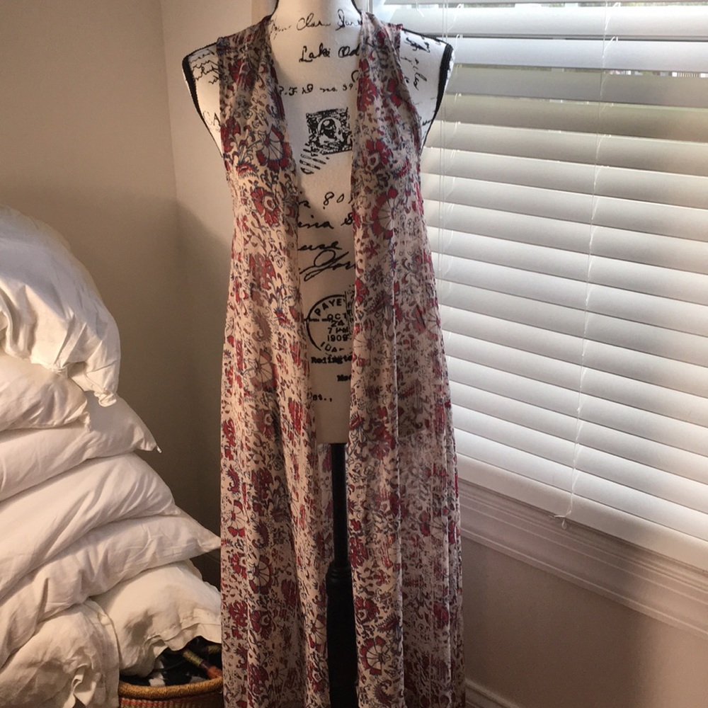 High low hem, long cardigan